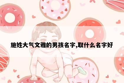 施姓大气文雅的男孩名字,取什么名字好