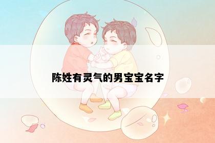 陈姓有灵气的男宝宝名字