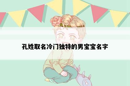 孔姓取名冷门独特的男宝宝名字