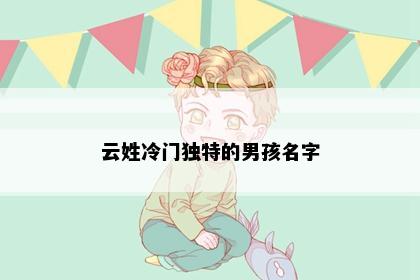 云姓冷门独特的男孩名字