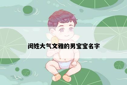 闵姓大气文雅的男宝宝名字