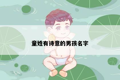 童姓有诗意的男孩名字