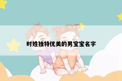 时姓独特优美的男宝宝名字
