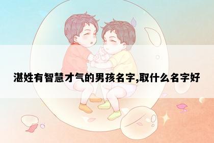 湛姓有智慧才气的男孩名字,取什么名字好